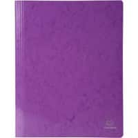 Exacompta Iderama Flat Bar Folder 380812B Glossy coated card 24 (W) x 32 (H) cm Purple 2 Packs of 5