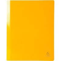 Exacompta Iderama Flat Bar Folder 380804B Glossy coated card 24 (W) x 32 (H) cm Yellow 2 Packs of 5