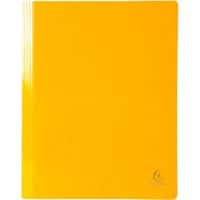 Exacompta Iderama Flat Bar Folder 380804B Glossy coated card 24 (W) x 32 (H) cm Yellow 2 Packs of 5