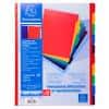 Exacompta Blank Dividers A4+ Assorted Multicolour 10 Part PP (Polypropylene) 86003E Pack of 10