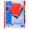 Exacompta Blank Dividers A4+ Assorted Multicolour 6 Part PP (Polypropylene) 86002E Pack of 10