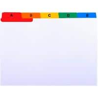 Exacompta Alphabetical Index Cards 13997E 117x148mm A6 25 Parts (A-Z) Pack of 10
