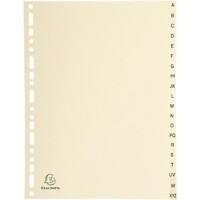 Exacompta Indices 1120E A4 155gsm Ivory Card 20 Part (A-Z) Pack of 10