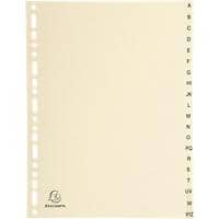Exacompta Indices 1120E A4 155 gsm Ivory Card 20 Part (A-Z) Pack of 10