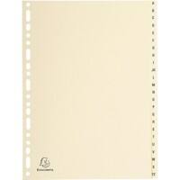 Exacompta Indices 1124E A4 155 gsm Ivory Card 24 Part (A - Z) Pack of 10