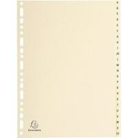 Exacompta Indices 1124E A4 155 gsm Ivory Card 24 Part (A - Z) Pack of 10