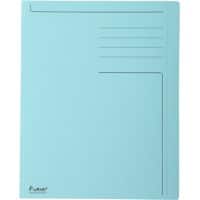 Exacompta Forever Square Cut Folder A4 Blue Manila Recycled 100% 280 gsm Pack of 100