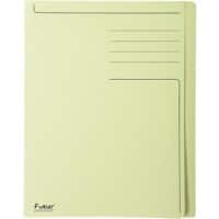 Exacompta Forever Square Cut Folder A4 Yellow Manila Recycled 100% 280 gsm Pack of 100