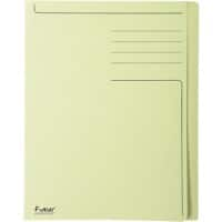 Exacompta Forever Square Cut Folder A4 Yellow Manila Recycled 100% 280 gsm Pack of 100