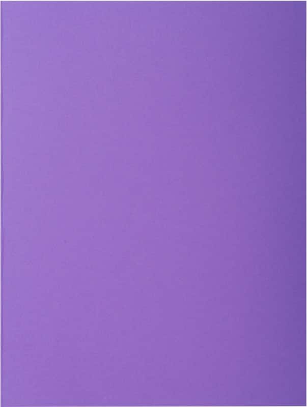 Exacompta Rock''s Square Cut Folder A4 Purple Cardboard 210 gsm Pack of 100