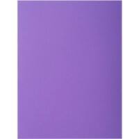 Exacompta Rock''s Square Cut Folder A4 Purple Cardboard 210 gsm Pack of 100