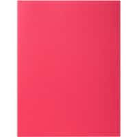 Exacompta Rock''s Square Cut Folder A4 Raspberry Cardboard 210 gsm Pack of 100