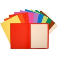 Exacompta Flash Square Cut Folder A4 Assorted Manila 220 gsm Pack of 100