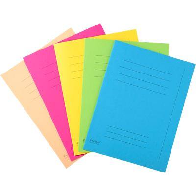 Exacompta Forever Square Cut Folder A4 Assorted Manila Recycled 100% 220 gsm Pack of 100