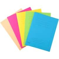 Exacompta Forever Square Cut Folder A4 Assorted Manila Recycled 100% 220 gsm Pack of 100