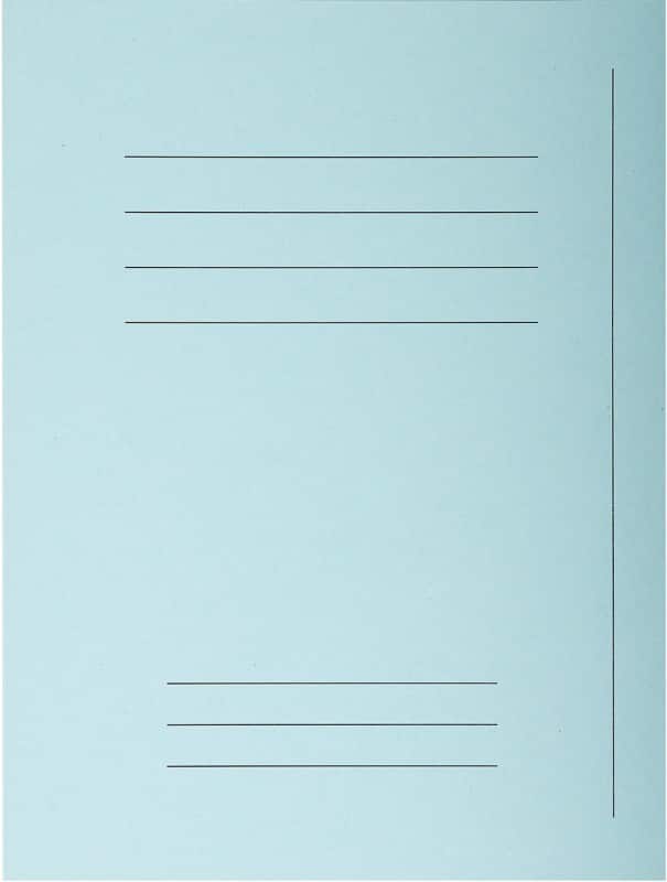 Exacompta Forever Square Cut Folder A4 Blue Manila Recycled 100% 220 gsm Pack of 100