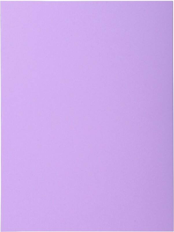 Exacompta Super Square Cut Folder A4 Lilac Cardboard 160 gsm Pack of 500