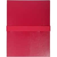 Exacompta Expanding File 624E A4 Balacron 24 (W) x 32 (H) cm Burgundy Pack of 10