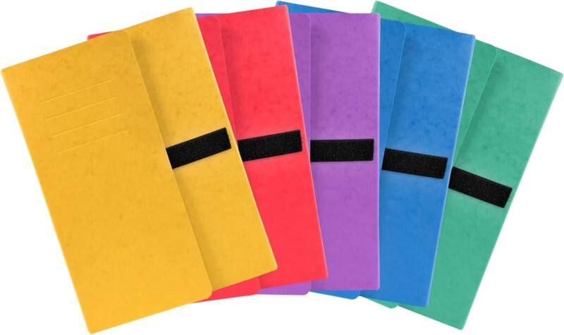 Exacompta Expanding File 740E A4 Cardboard 24 (W) x 32 (H) cm Assorted Pack of 10