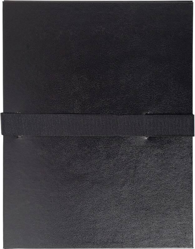 Exacompta Expanding Folders Balacron 2641E A4 Black Cardoard 24 x 32 cm Pack of 10