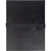 Exacompta Expanding Folders Balacron 2641E A4 Black Cardoard 24 x 32 cm Pack of 10