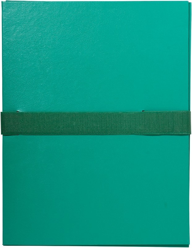 Exacompta Expanding Folders 2643E A4 Green Vinyl Coated Paper 24 x 32 cm Pack of 10