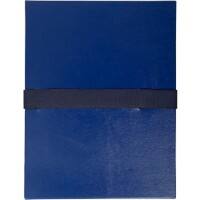 Exacompta Expanding Folders 2652E A4 Dark blue Vinyl Coated Paper 24 x 32 cm Pack of 10