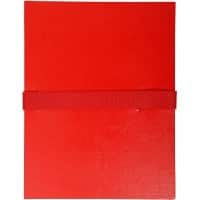 Exacompta Expanding Folders Balacron 2645E A4 Red Cardboard 24 x 32 cm Pack of 10