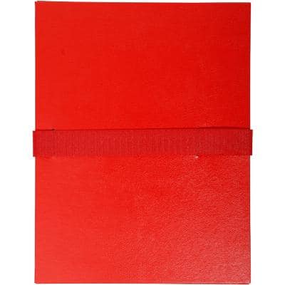 Exacompta Expanding Folders Balacron 2645E A4 Red Cardboard 24 x 32 cm Pack of 10