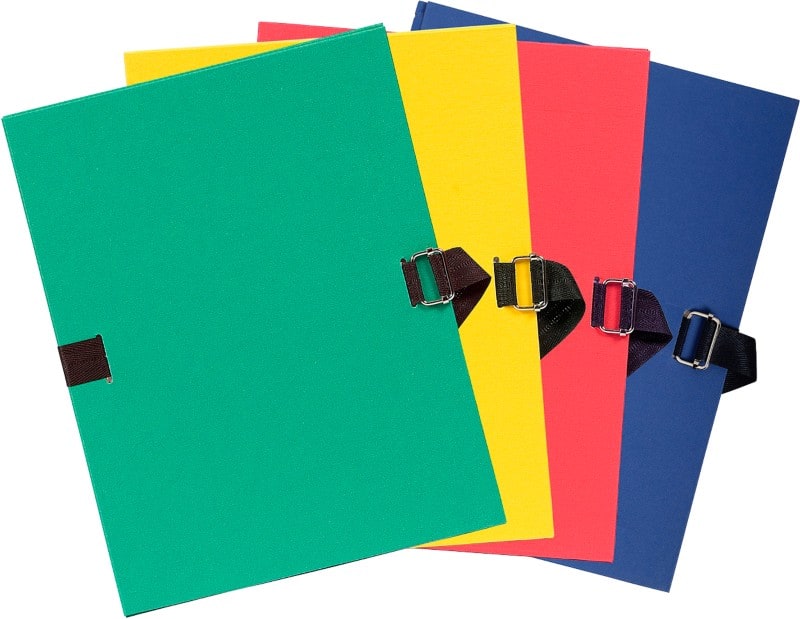Exacompta Expanding Folders 223200E A4  Cardboard Assorted Polypropylene 24 x 32 cm Pack of 10