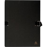Exacompta Folders 223265E A4 Black Cardboard 24 x 32 cm Pack of 10