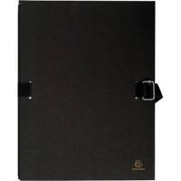 Exacompta Folders 223265E A4 Black Cardboard 24 x 32 cm Pack of 10