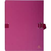 Exacompta Expanding Folders 223279E A4 Burgundy Cardboard 24 x 32 cm Pack of 10