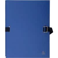 Exacompta Expanding Folders 223229E A4 Dark blue Cardboard 24 x 32 cm Pack of 10