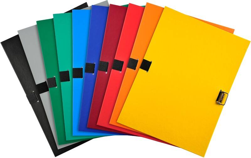 Exacompta Expanding File 30100H A4 Assorted Polypropylene 24 x 32 cm Pack of 10