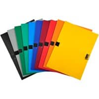 Exacompta Expanding File 30100H A4 Assorted Polypropylene 24 x 32 cm Pack of 10