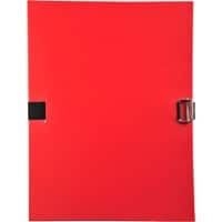 Exacompta Expanding File 30109H A4 Red Recycled Board 24 x 32 cm Pack of 10