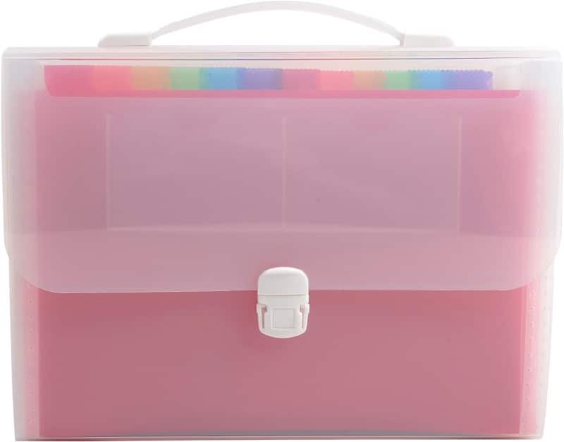 Exacompta Multipart File 55698E A4 Crystal Polypropylene 33 x 29 cm Pack of 4