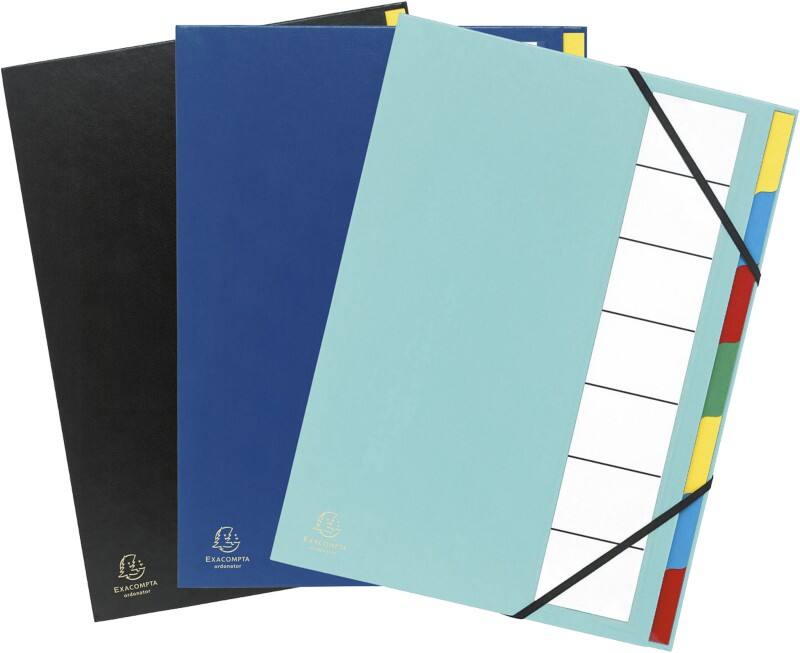 Exacompta Expanding Cases 55320E A4 Assorted Polypropylene 23.5 x 33.5 cm Pack of 6