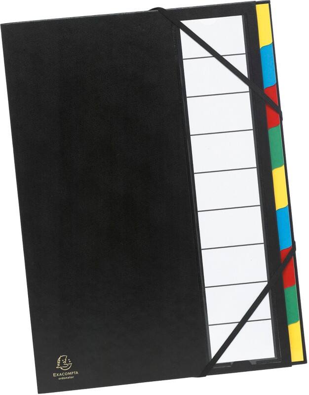 Exacompta Multipart File 55330E A4 Assorted Polypropylene 23.5 x 33.5 cm Pack of 6