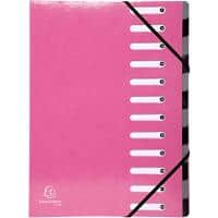 Exacompta Expanding Folders Harmonika 53928E A4 Pink Pressboard 24.5 x 32 cm Pack of 6