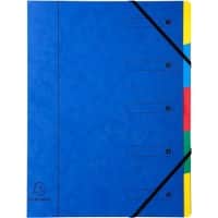 Exacompta Expanding Folders 5205E A4 Assorted Pressboard 24.5 x 32 cm Pack of 8