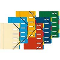 Exacompta Expanding Folders Harmonika 5306E A4 Assorted Pressboard 24 x 32 cm Pack of 8