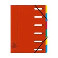 Exacompta Expanding Folders Harmonika 55065E A4 Red Pressboard 24 x 32 cm Pack of 8