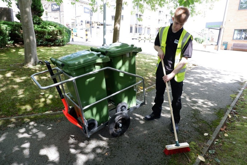 SLINGSBY Cleaning Trolley 69.2 x 131 x 100 cm Yellow