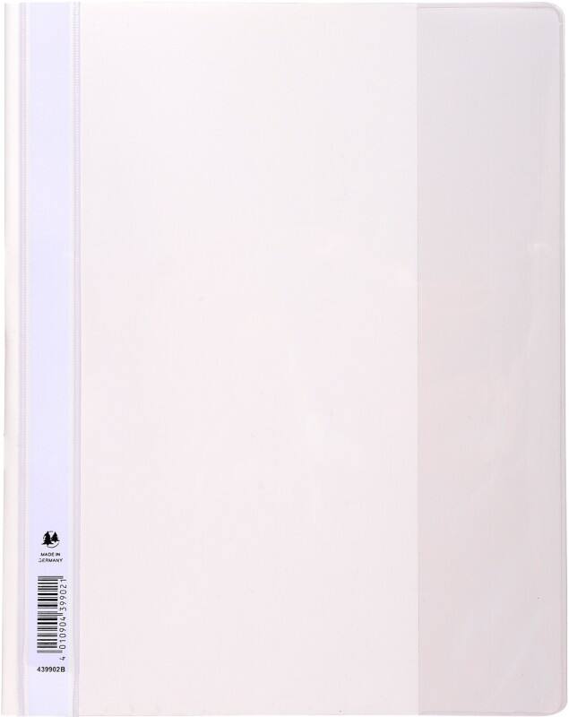 Exacompta Presentation Folders 439902B A4 White PVC Pack of 10
