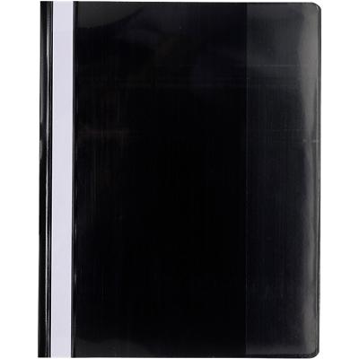 Exacompta Presentation Folders 439901B A4 Black PVC Pack of 10