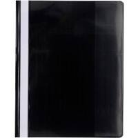 Exacompta Presentation Folders 439901B A4 Black PVC Pack of 10