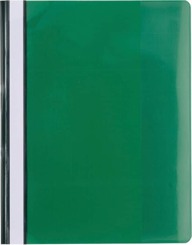 Exacompta Presentation Folders 439915B A4 Green PVC Pack of 10