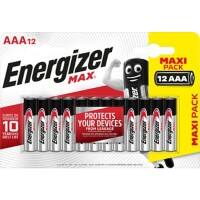 Energizer Alkaline Batteries Max LR03 AAA 1200 mAh 1.5 V Pack of 12